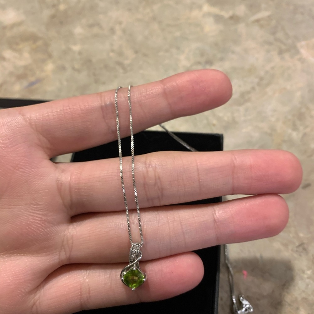 Periodt necklace white topaz sterling silver - Picture 3 of 6
